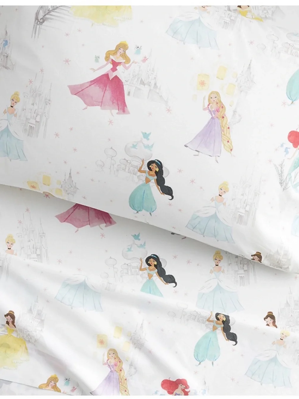Pottery Barn kids Queen size Disney Princess sheets